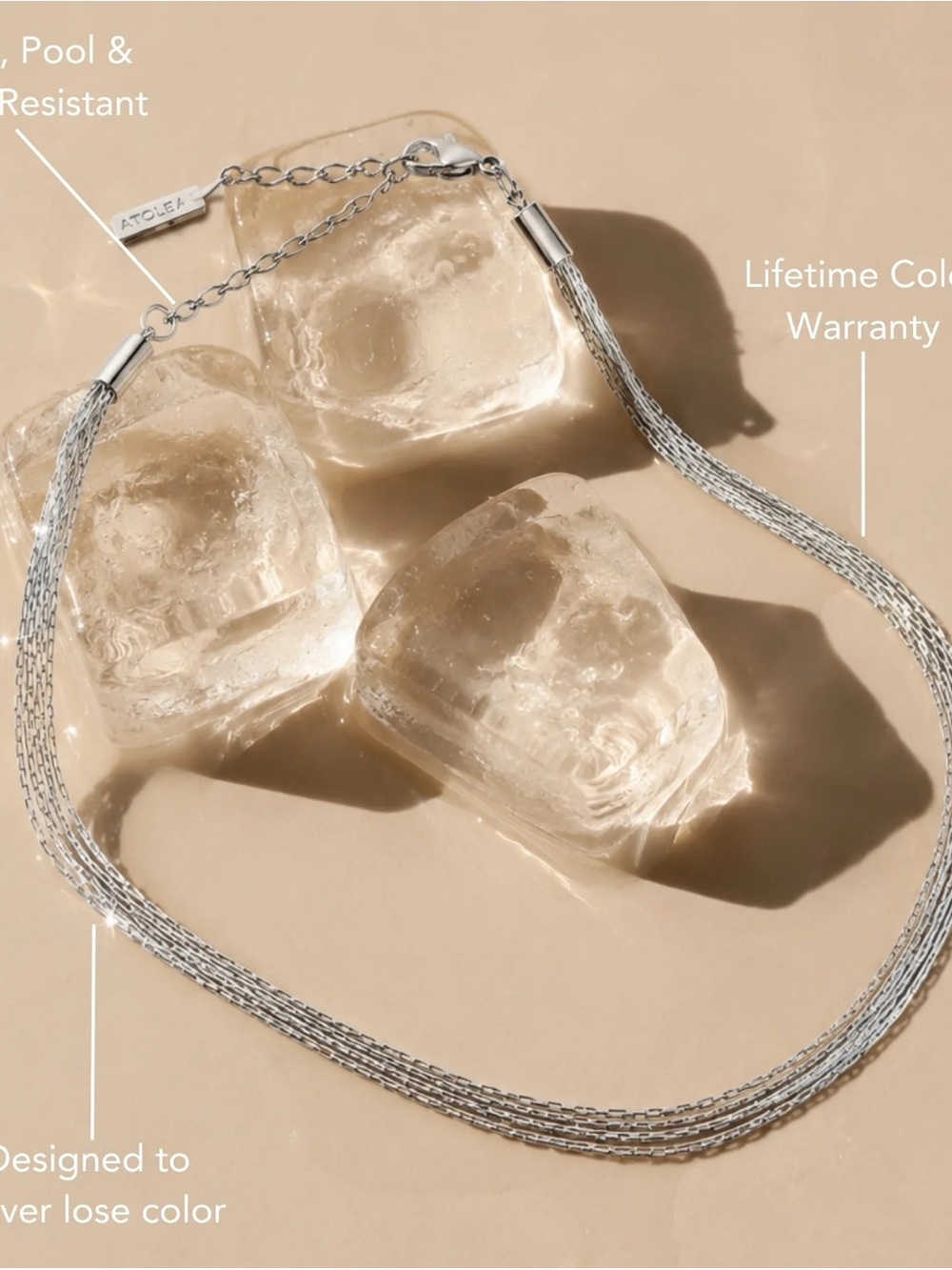 Atolea Jewelry "RIVIERA" LAYERED CHOKER - Picture 5 of 14